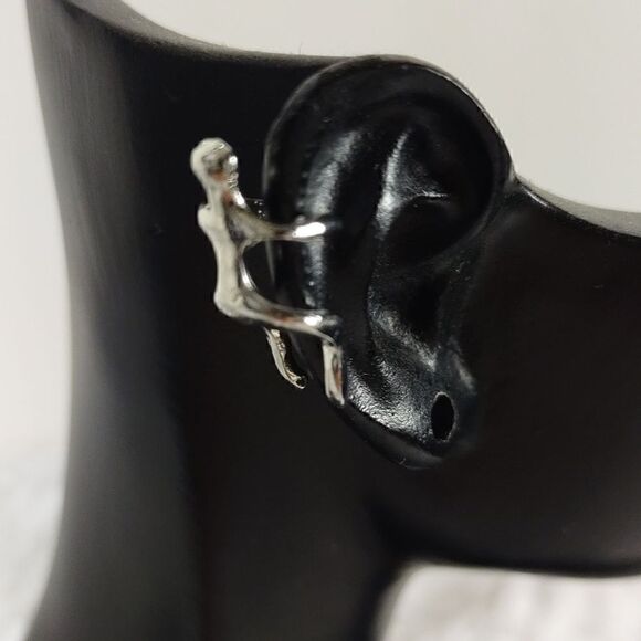 Silver Hold On Ear Cuff - Picture 2 of 6